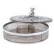 Конфетница пластиковая на 4 отделения круглая 26 см Серая TS Kitchen Сірий HP48629S фото 2