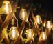 Ретро гирлянда на мощной солнечной батарее 5 м 15 лампочек Bulbs G9114 фото 3