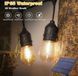Ретро гирлянда на мощной солнечной батарее 5 м 15 лампочек Bulbs G9114 фото 4