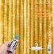 Светодиодная гирлянда штора роса на проволоке 3х2 м 200 LED пульт + USB теплый белый G5797 фото 3