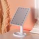 Настольное зеркало с подсветкой 22 LED для макияжа 21х16&nbsp;см прямоугольное на ножке USB Белое HP-10-4AW HP-10-4AW фото 5