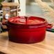 Кокотница чугунная эмалированная 7,5 л, красный Yiwu HP-FLG-7 RED HP-FLG-7 RED фото 2