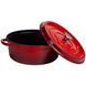 Кокотница чугунная эмалированная 7,5 л, красный Yiwu HP-FLG-7 RED HP-FLG-7 RED фото 3