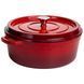 Кокотница чугунная эмалированная 7,5 л, красный Yiwu HP-FLG-7 RED HP-FLG-7 RED фото 6