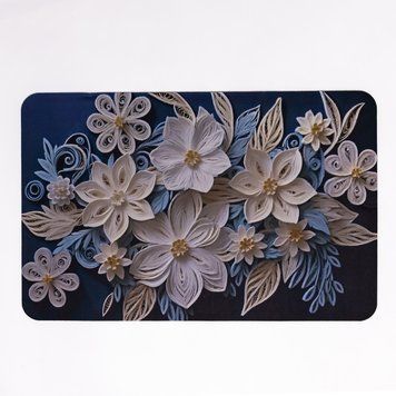 Антискользящий 3D коврик из мягкого диатомита 38&times;58(см) влаговпитывающий Синий HP-42-61 HP-42-61 фото