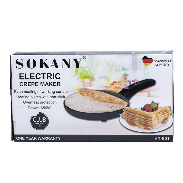 Блинница электрическая Sokany 20 (см) белая HY901W HY901W фото