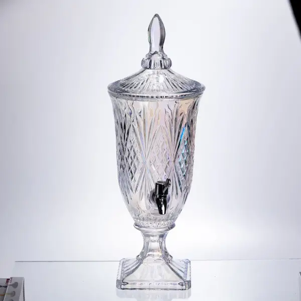 Лимонадница Crystal Trinity 2 литра с краном для сока мохито молока напитков HP-19-301 HP-19-301 фото