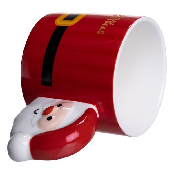 Чашка порцелянова новорічна Merry Christmas 400 мл Червона Yiwu FM-CS-51R FM-CS-51R фото