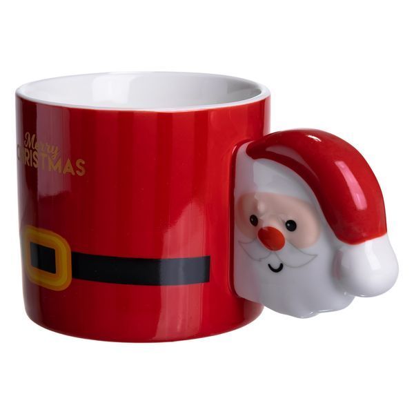 Чашка порцелянова новорічна Merry Christmas 400 мл Червона Yiwu FM-CS-51R FM-CS-51R фото