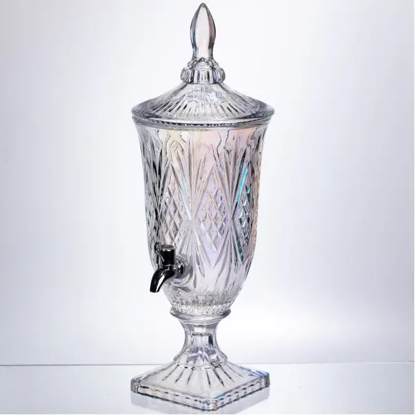 Лимонадница Crystal Trinity 2 литра с краном для сока мохито молока напитков HP-19-301 HP-19-301 фото