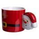 Чашка порцелянова новорічна Merry Christmas 400 мл Червона Yiwu FM-CS-51R FM-CS-51R фото 3