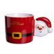 Чашка порцелянова новорічна Merry Christmas 400 мл Червона Yiwu FM-CS-51R FM-CS-51R фото 1