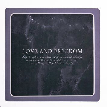 Коврик для ванной комнаты Love and freedom 58*58 см диатомитовый HP-42-10 HP-42-10 фото