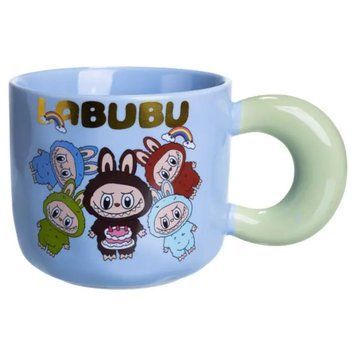 Чашка порцелянова Labubu Bring Joy 400 (мл) подарункова кружка прикольна чашка для дітей на подарунок FM-22C FM-22C фото