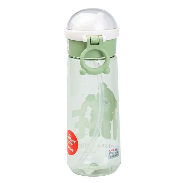 Бутылка для воды 620 мл с трубочкой Зеленая HP17300GR HP17300GR фото
