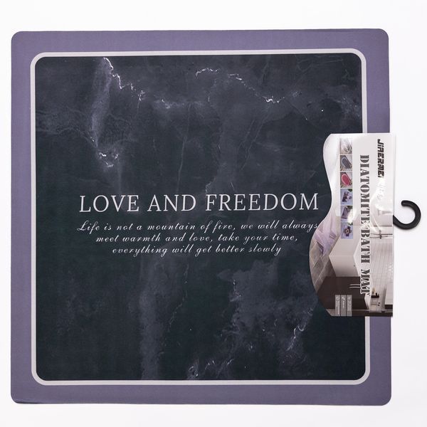 Килимок для ванної кімнати Love and freedom 58*58 см діатомітовий HP-42-10 HP-42-10 фото