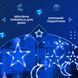 Світлодіодна гірлянда-штора Місяць і зірки 3x0,9 м 12 фігур, синя 1733058BL фото 7