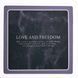 Килимок для ванної кімнати Love and freedom 58*58 см діатомітовий HP-42-10 HP-42-10 фото 1