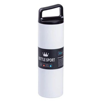Термос металевий 500 мл Bottle Sport з вакуумною ізоляцією білий HPGM5009W HPGM5009W фото