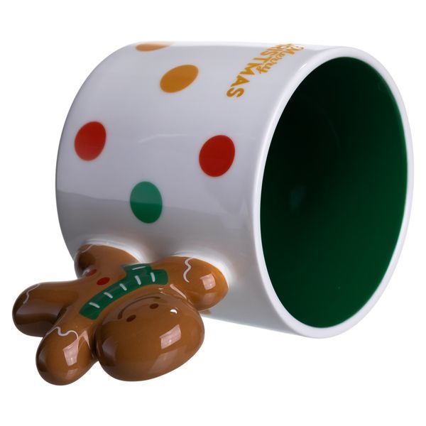 Чашка фарфоровая новогодняя Merry Christmas 400 мл Yiwu FM-CS-51WGR FM-CS-51WGR фото