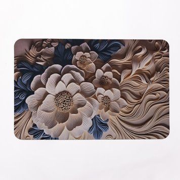 Антискользящий 3D коврик из мягкого диатомита 38&times;58(см) влаговпитывающий HP-42-64 HP-42-64 фото