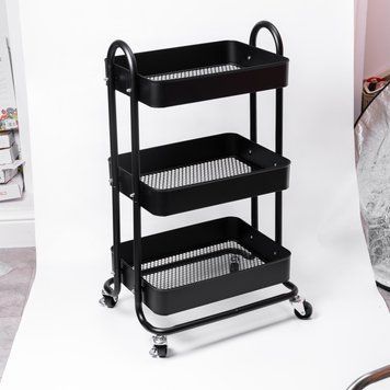 Мобильная тележка для кухни трёхуровневая металлическая HP-46-5 HP-46-5 фото