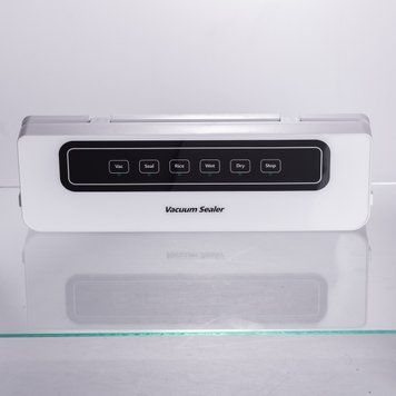 Вакууматор побутовий + 10 пакетів 120 Вт 5 режимів роботи Білий HP-11-18 HP-11-18 фото