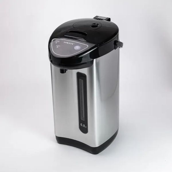 Термопот SOKANY SK-09028 на 6,8 л 1600 Вт хром термочайник електричний термос SK-09028 flSK-09028a фото