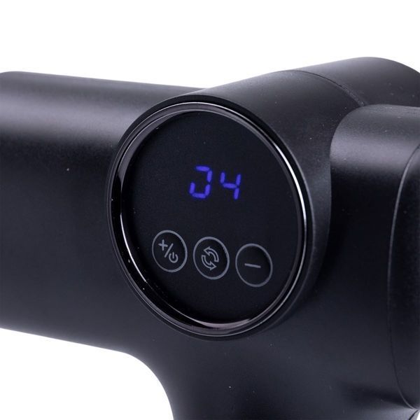Перкуссионный ручной массажер для тела аккумуляторный USB Черный HP-11-12 HP-11-12 фото