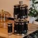 Набор для специй на подставке 12 баночек по 120 мл, черный мармур TS Kitchen Черный под мрамор HP1356 фото 6