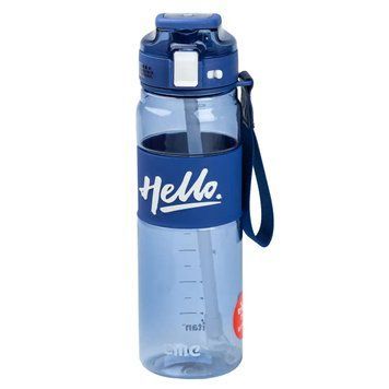 Бутылка для воды 860 мл тритан с ремешком и ручкой Синяя HP17303BL HP17303BL фото