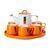 Чайный сервиз на 6 персон фарфоровой подставкой Orange HP-15-27 HP-15-27 фото