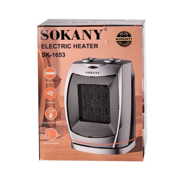Тепловентилятор Sokany SK1653 с поворотным механизмом 2000W SK1653 фото