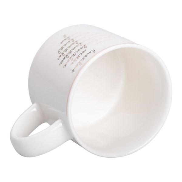 Кружка фарфоровая 350 (мл) для кофе и чая Белая RX-N240126W RX-N240126W фото