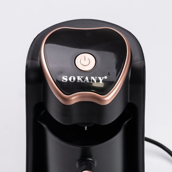 Електротурка Sokany SK-04008 250 мл чорна із золотом SK-04008 фото