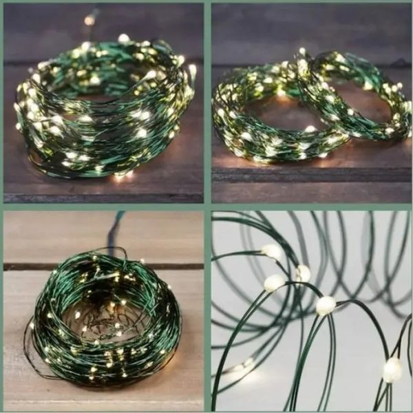 Гирлянда Роса LED на зеленом проводе USB 100*1000 AND 5348 2054401 фото