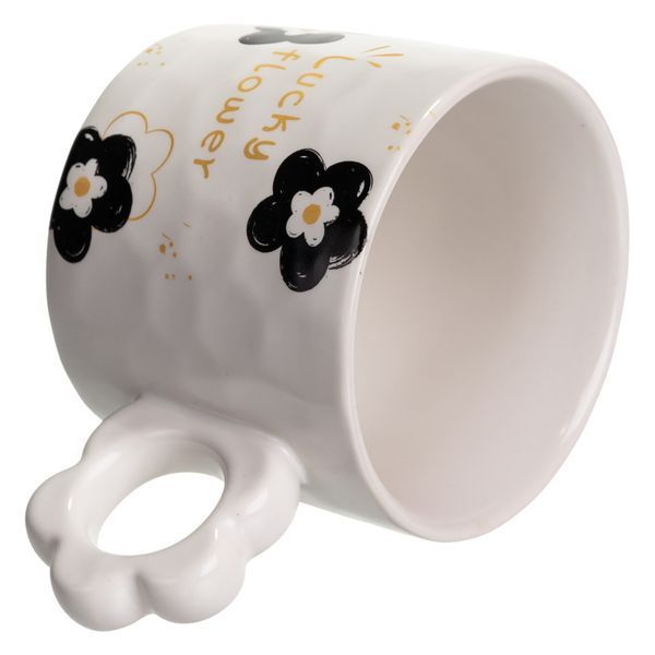 Чашка для чая и кофе фарфоровая Lucky Flower 250 мл красивая оригинальная на подарок Белая Yiwu Білий FM-14D фото