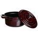 Кокотница чугунная эмалированная 2 л, бургунди Yiwu HP-FLG-8 burgundy HP-FLG-8 burgundy фото 3
