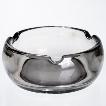 Пепельница стеклянная Round Cigar 12 см, дымчатый HP-34-77 фото