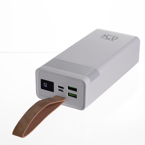 Повербанк 30000 mAh с быстрой зарядкой и фонариком 22.5Вт powerbank зарядка для телефона гаджетов Белый HP-N50 HP-N50 фото