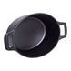 Гусятниця чавунна з кришкою на 3 літри &Oslash;22 см Чорна HP-1-11 HP-1-11 фото 4