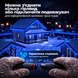 Вулична гірлянда бахрома 25 (м) 750 led світлодіодів зовнішня синя чорний дріт синя 25м 25MBBL фото 8