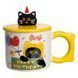 Чашка порцелянова з кришкою Kitten's Birthday 400 (мл) подарункова кружка прикольна чашка для дітей на подарунок Жовтий FM-24B FM-24B фото 1
