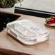 Контейнер для еды пластиковый 32. 5х22. 5х6 Белый Yiwu Білий HP-27-6 фото 4