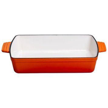 Форма для запікання чавунна 3 л, помаранчевий Yiwu HP-FLG-16 ORANGE HP-FLG-16 ORANGE фото