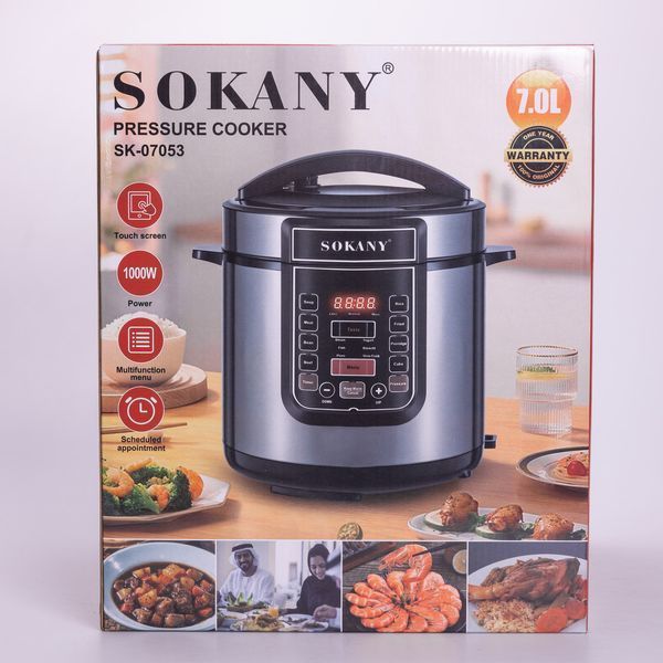 Мультиварка электрическая Sokany с чашей на 7 л и антипригарным покрытием SK-07053 SK-07053 фото