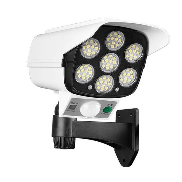 Уличный фонарь настенный 77 COB LED с датчиком движения и солнечной панелью автономная лампа для сада огорода HP-L-4 HP-L-4 фото
