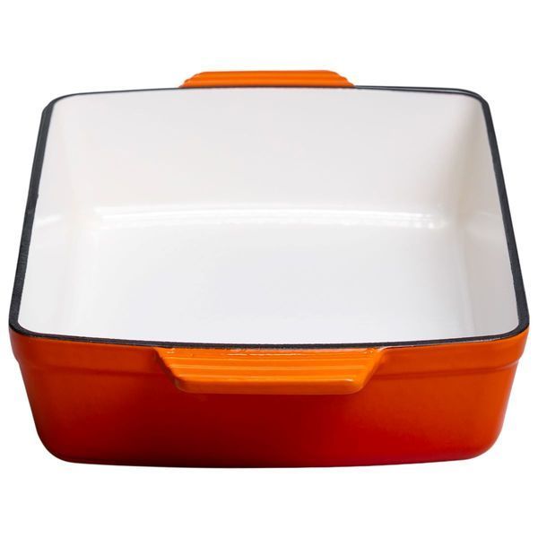 Форма для запекания чугунная 3 л, оранжевый Yiwu HP-FLG-16 ORANGE HP-FLG-16 ORANGE фото
