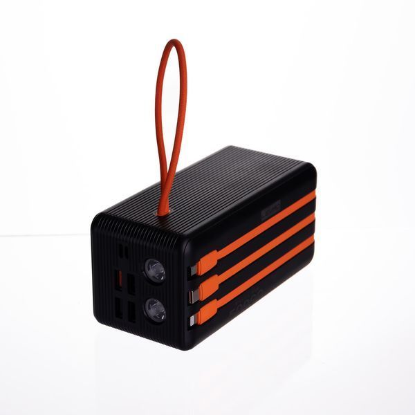 Повербанк с быстрой зарядкой с 3 шнурами 50000 mAh портативное зарядное устройство powerbank зарядка для телефона HP-N57 HP-N57 фото