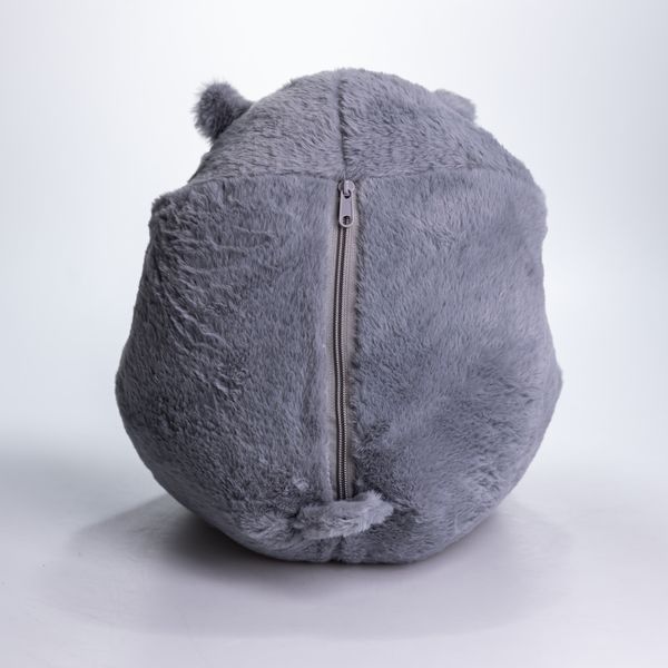 М'яка іграшка-подушка з пледом Хом'як 110&times;160 (см) плюшевий дитячий плед 3в1 Сірий 7090G 7090G фото
